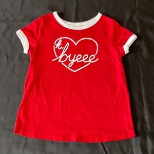 *Justice k. byee Red Tee